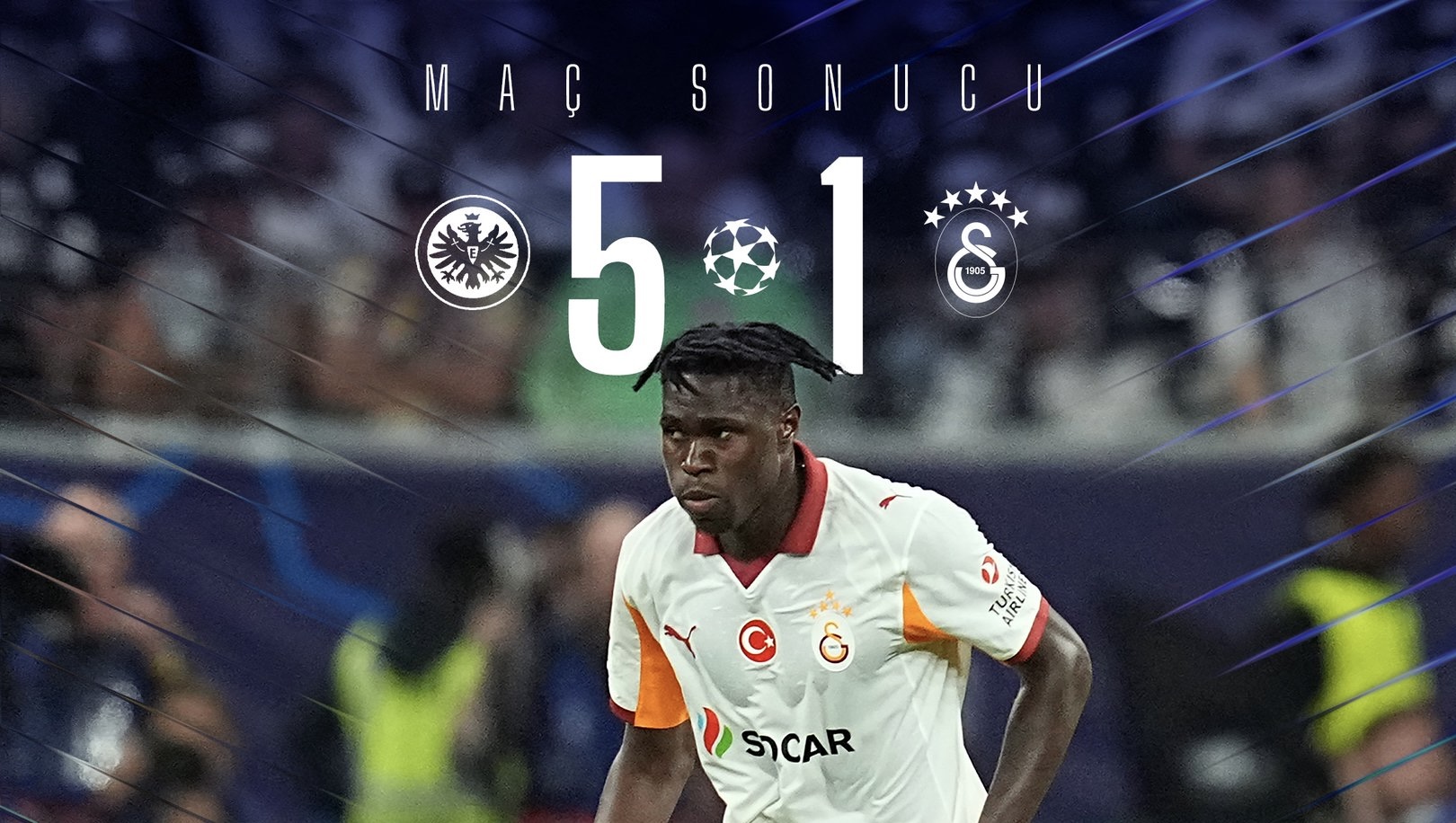 Galatasaray’a Şampiyonlar Ligi’nde 5 Gollü Darbe