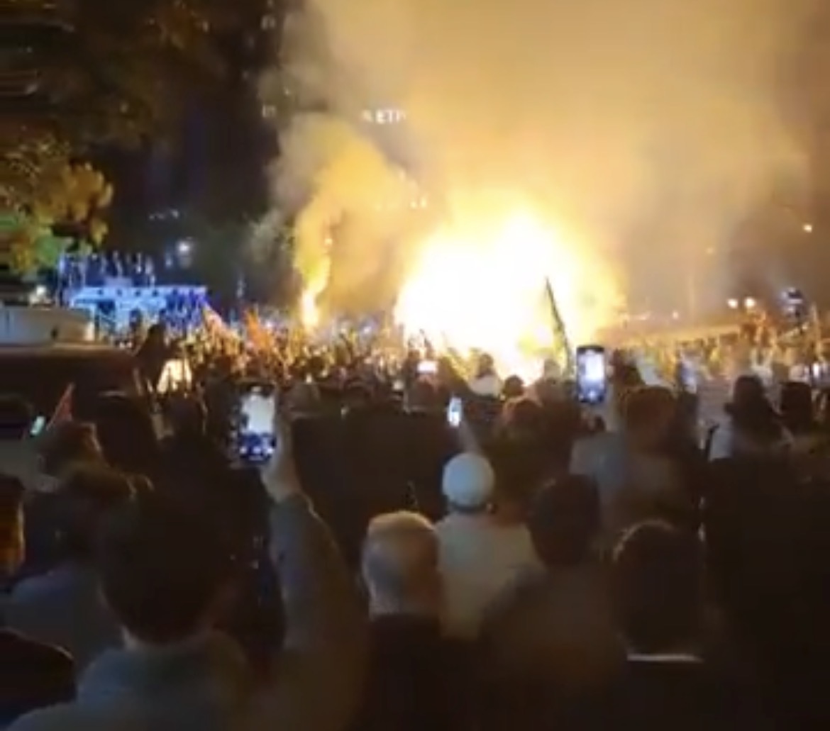 Ankara’da ABD Büyükelçiliği Önünde İsrail Protestosu